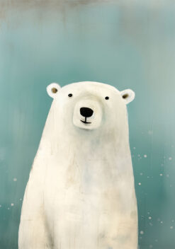 ijsbeer poster woonkamer