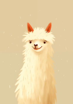 lama poster woonkamer