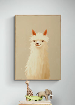 lama poster 50x70cm woonkamer