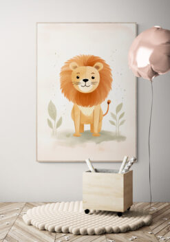 poster leeuw 50x70cm woonkamer