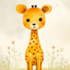 giraffe poster kinderkamer