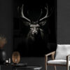 poster hert 50x70cm woonkamer