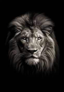 Leeuw poster voor de woonkamer