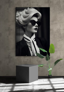 fashionista poster met houten lijst woonkamer