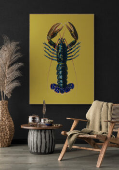 gele kreeft poster 50x70cm keuken