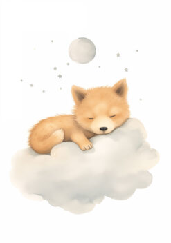 slapende wolf poster kinderkamer