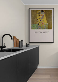 Gustav Klimt - De Kus | Poster 60x85cm woonkamer
