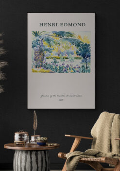 Henri-Edmond - De tuin van de schilder in Saint Clair | Poster 50x70cm huiskamer