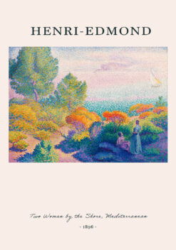 Henri-Edmond - Twee vrouwen bij de kust | Poster huiskamer
