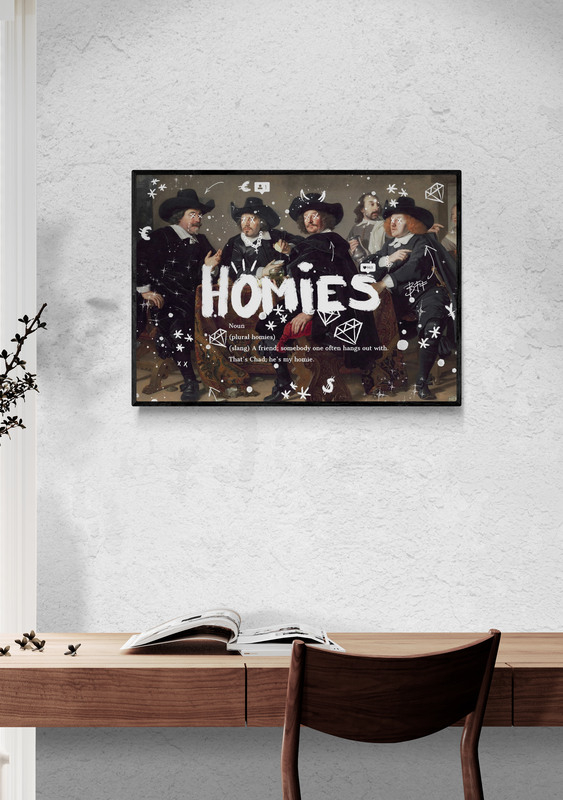 Homies poster 70x100cm eetkamer