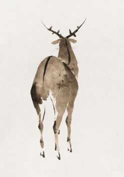 Katsushika Hokusai - hert woonkamer