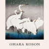 Ohara Koson - Groep zilverreigers | Poster woonkamer