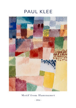 Paul Klee - Motief uit Hammamet | Poster huiskamer
