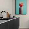 cactus I poster met houten lijst keuken