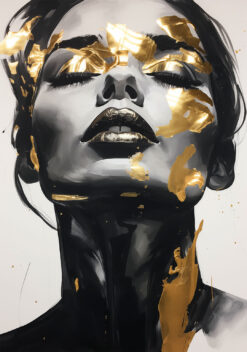 gouden vrouw poster slaapkamer