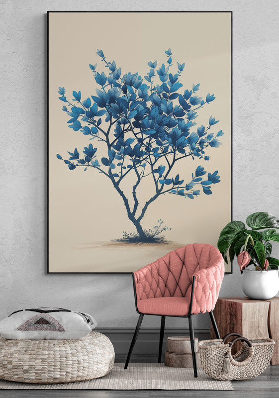 illustratie kleine boom 50x70cm keuken