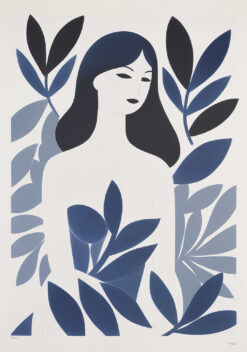 illustratie vrouw poster keuken