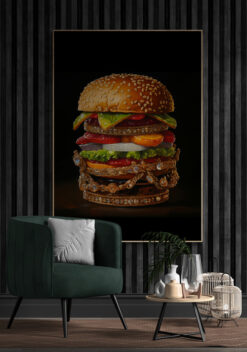 juwelen burger poster 50x70cm keuken