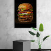juwelen burger poster met houten lijst keuken