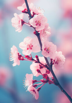 kersenbloesem poster keuken