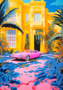 tropisch huis poster keuken