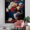 vaas met bloemen poster 50x70cm keuken