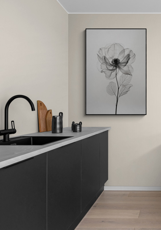 delicate wilde bloem poster 50x70cm huiskamer