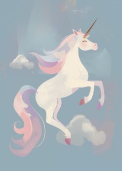 eenhoorn droom poster 50x70cm kinderkamer