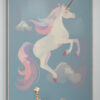 eenhoorn droom poster in houten lijst kinderkamer