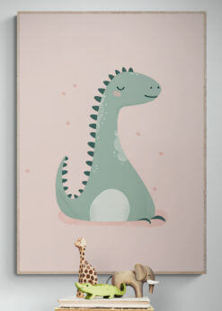 dino poster 50x70cm leeshoek