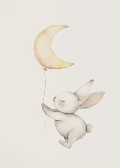 konijn droom poster kinderkamer