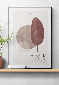 simpele vormen poster 50x70cm huiskamer