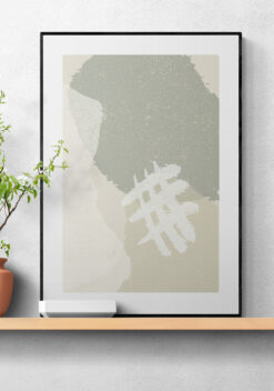 simplistische kleuren poster 50x70cm huiskamer