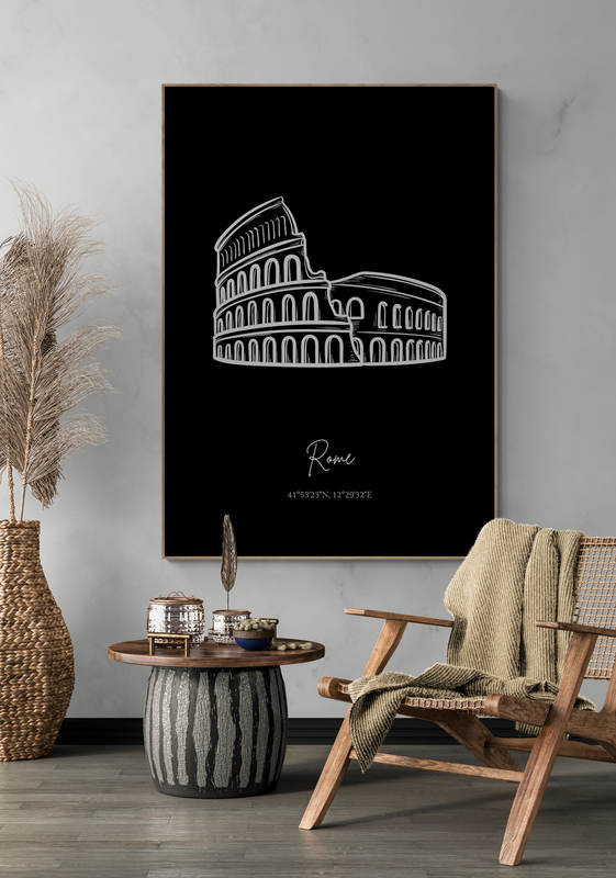 rome poster 50x70cm huiskamer