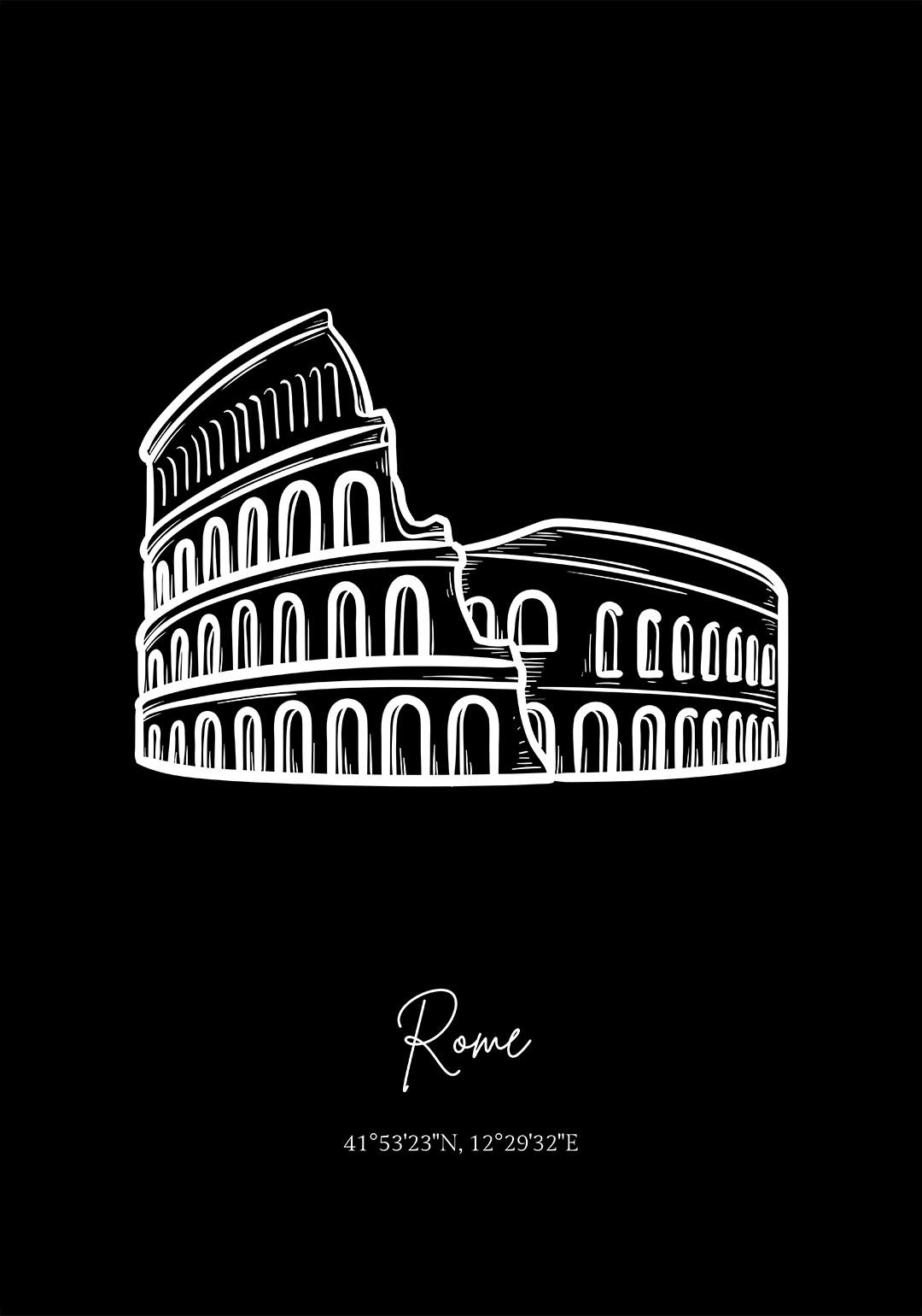 rome poster woonkamer