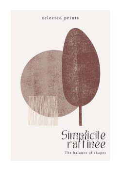 simpele vormen poster woonkamer