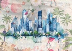 City Art Poster woonkamer