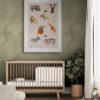 safari poster 50x70cm kinderkamer