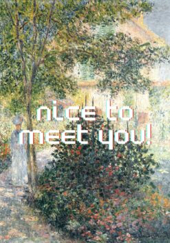 nice to meet you poster woonkamer