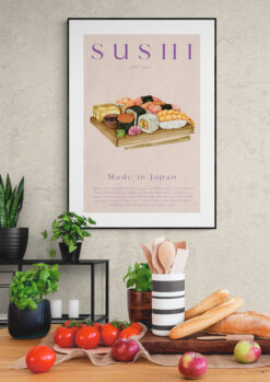 sushi No.2 poster 50x70cm keuken